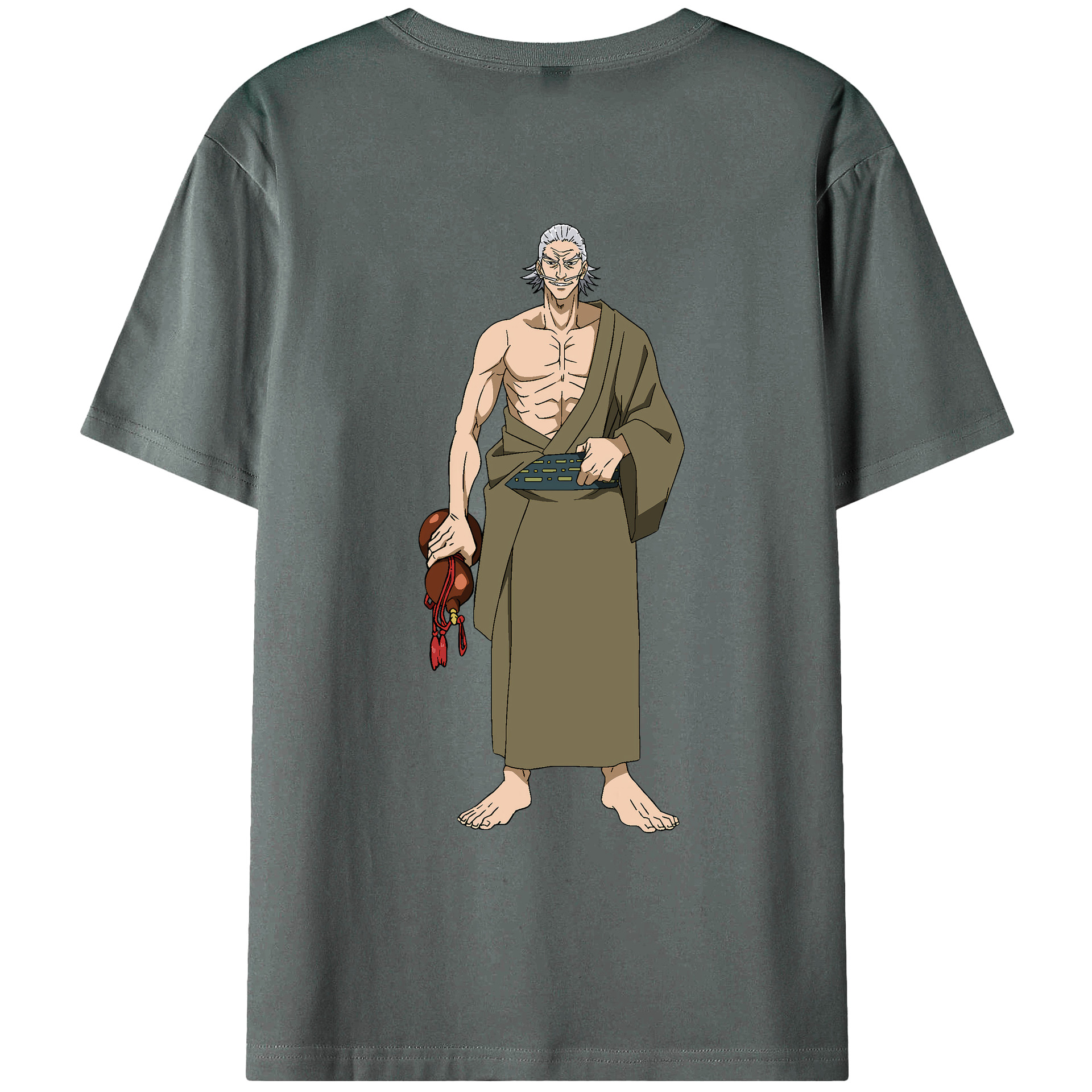 （画像用） 呪術廻戦 Jujutsu Kaisen 綿100％ メンズ半袖Tシャツ（バックプリント） 通気性
